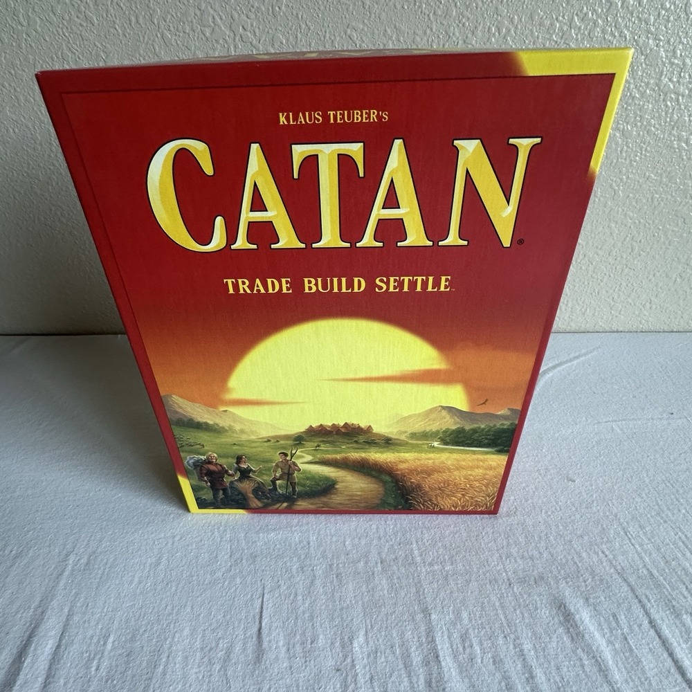 Catan Trade Build Settle Board Game, Klaus Teuber's, For 3-4 Players Complete